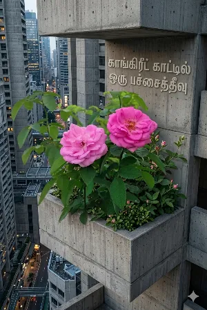 காங்கிரீட் காட்டில் ஒரு பச்சைத் தீவு!